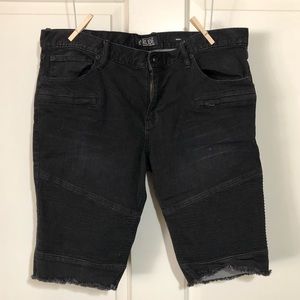 Rude Mens Black Shorts